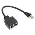 Pikkukuva 8 / 8: RJ45 Ethernet-sovitin kaapeli jatko 1-2 porttia Erinomainen liitäntäsiirto Splitter-sovitin CAT7-verkolle