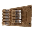 Miniatyrbilde 2 av 8: Bærbar krydderpose, multifunksjonell lerretspose for oppbevaring av krydder med 9 krydderglass for utendørs camping, reiser, khaki