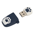 Miniatyrbilde 5 av 8: U Disk USB2.0 Hot Swap Kattepoteform Tegneseriestil Bærbar Vibrasjonsbestandig Flash Drive for Win for OS X Mørkeblå 64G