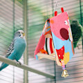 Miniatyrbild 7 av 8: Parrot Swing Nest Open Nest Parrot Platform Dubbel Canvas Triangel Träskydd för fågelSmall storlek