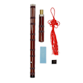 Miniatyrbild 1 av 8: Blockflöjt Instrument Vertikal Flöjt Bamboo Kinesisk Style Set Kit för att spela Performance G Key