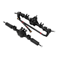 Miniatyrbilde 8 av 8: Foran og bakaksel Differensial Oppgraderingsdeler 4WD RC Bil Aksler for MN999 1/10 Crawler