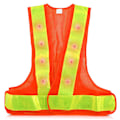 Miniatyrbild 1 av 5: High Visibility LED-ljus Säkerhetsväst Reflexväst Väst Traffic Outdoor Night Warning Reflector