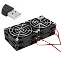 Miniatyrbillede 7 af 8: Router Køleblæsere 5V USB Strøm Køleplade ABS til ASUS RTAC5300 R7900 R8000 Computertilbehør