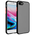 Miniatyrbillede 2 af 8: Matt Telefonetui Præcis Hulposition Stødtæt Transparent Telefonskærm til IPhone Sort til IPhone 11