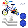 Miniatyrbild 5 av 8: 2st justerbar träningssidohjul stabilisator för barn 12-20" cykelbalans (blå)