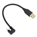 Pikkukuva 6 / 8: USB-kaapeli 5 Gbps USB 3.0A uros AMC tyyppiin C U-muotoinen kyynärpää ABS-datakaapeli latausdatansynkronointiin (0,2 m 0,66 jalkaa)