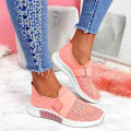 Miniatyrbillede 2 af 4: Dames Ortopædiske Slip-on Platform Modesneakers - Sort/Lyse Pink