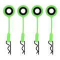 Pikkukuva 1 / 8: 4 kpl RC-karossankiinnitteitä Pins RC-auton kori kiinnikkeet Pidikkeet Silikon Metalli Universaali 1/10 malli CarGreen