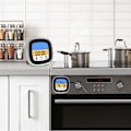 Miniatyrbild 8 av 8: BBQ Termometer 2 Larmläge Pekskärm Bakgrundsbelysning Funktion Kötttermometer för utomhuscamping picknick