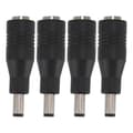 4 stk DC 6,0x4,4 hunn til 5,5x2,1 mm hann-adapter Laptop-strømadapter DC-strømomformer