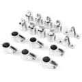Miniatyrbilde 2 av 8: 16 stk M6 Båt Marine Hardware Tilbehørsett 8 stk Skyvehetter 6 stk Skyvehylser 2 stk Basfeste Hengsler