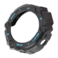 Miniatyrbild 2 av 8: Plastskyddsfodral för Amazfit TRex Watch Edge Bumper Protective Shell Ram (Black Shell Blue Word)