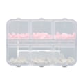 Pikkukuva 1 / 8: 3D Sydän Kynsikoriste Pinkki ja Valkoinen Useita Kokoja Resin Manikyyri Kynsivarusteet