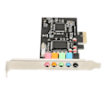 Miniatyrbilde 7 av 8: PCIE 5.1 Lydkort 6 Kanalers Surroundlyd Avspilling Opptak 24bit 48KHz Interne Lydkort med PCI Express Port
