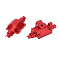 Pikkukuva 4 / 8: 1/24 RC-akseli kotelo ECX 1/24 Barrage RGT 1/24 FTX 1/24 alumiiniseosvaihto RC etu- ja taka-akseli kotelo Punainen