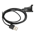 Miniatyrbillede 5 af 8: Ersætningsoplader til TomTom Watch USB-opladningskabel til TomTom Runner2 til TomTom Adventurer 3,3 fod Sort