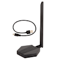 Miniatyrbillede 1 af 8: USB ekstern antenne 300 Mbp Plug and Play Computerantenne Dual Band 2.4G 5G WiFi netværksadapter til stationære computere Bærbar computer