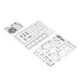 Miniatyrbilde 3 av 8: 3 stk. klare stempler DIY Interessant Holdbar Gjenbrukbar TPR Materiale Transparent Utseende Preging Scrapbooking Verktøy