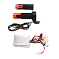 Miniatyrbillede 6 af 8: 12V 250W Børstet Controller Citrin Throttle Twist Grip Sæt til Elcykler Trehjulede Cykler Motorcykler