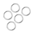 Miniatyrbillede 3 af 8: 5 stk runde ringe svejset rustfrit stål Holdbar robust bøjle til navigationsbåde udendørs 3x25mm