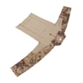 Pikkukuva 7 / 8: Combat-paita pitkähihainen vetoketjullinen unisex puuvilla polyesteri hengittävä kyynärpääsuojilla olkapäätaskuilla taisteluvaatteet cosplaylle ruskea python-printti XL