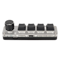 Miniatyrbilde 7 av 8: USB Mini 4-Tastatur med Knott Blå Bryter RGB Bakgrunnsbelysning Dobbel Modus Tilkobling DIY Programmerbar Makro Mekanisk Tastatur