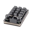 Miniatyrbilde 7 av 8: Rødt Bryter Makro Tastatur Plug and Play Ergonomisk Tilpassede Knapper USB Mini Tastatur for Desktop PC 12 Taster 2 Knapper