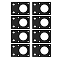Miniatyrbillede 1 af 7: 42 Trinmotor Monteringsplade Fladt Beslag Aluminiumlegeringsmonteringsplade til 3D-printer Sort