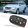 Miniatyrbilde 7 av 8: Bilknappfjernkontroll Flip Key Shell Case for Volvo S60 S80 V70 XC70 XC90