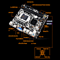 Miniatyrbild 2 av 8: LGA 1155 Moderkort NVME WiFi M.2 VGA HD Output 10 USB 2.0 DDR3 Mini ITX Moderkort för dator PC Byte