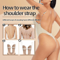 Miniatyrbillede 4 af 5: Plunge Rygfri Body Shaper BH Bodysuit til Kvinder Sort