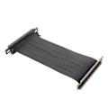 Pikkukuva 5 / 8: PCIE 3.0 X16 Riser-kaapeli 180 asteen korkea nopeus joustava kaksinkertainen käännetty liitin GPU-näytönohjaimen jatkokaapeli musta 30 cm / 11,8 tuumaa