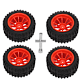 Miniatyrbilde 1 av 8: 4 stk RC-dekk 1/10 RC-bil RC-dekk RC-tilbehør for HSP 94111 94188 94108 Rouge