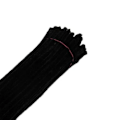 Miniatyrbillede 2 af 5: 100 stk. Piberensere Fleksible Bøjelige Ren Farve Polyester Chenille Stængler DIY Børns Tidlige Uddannelse Håndlavede Legetøj Sort