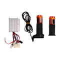Miniatyrbillede 1 af 8: 12V 250W Børstet Controller Citrin Throttle Twist Grip Sæt til Elcykler Trehjulede Cykler Motorcykler