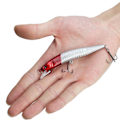 Miniatyrbillede 4 af 8: 5 stk. plastsimulering Minnow Long Shot lokkemad med diskantkrog fiskegrej 8#
