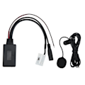 Miniatyrbillede 1 af 8: Bilradio lydindgangskabel Bluetooth 5.0 Media Aux Adapter Med Mikrofonudskiftning til A2 A3 A4 TT 2006