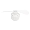 Miniatyrbillede 6 af 8: Telt Loftventilator Udendørs Bærbar Dobbeltbladet Ventilator Camping USB Lys Elektrisk Ventilator Hvid 5200mAh