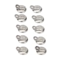Miniatyrbilde 8 av 8: 10 stk Dental Lingual Knapp Rund Base Rustfritt Stål Ortodonti Tann Lingual Ring for Tannleger