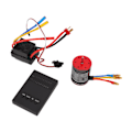 Miniatyrbild 2 av 8: F540 3300kv Borstlös Motor 60A Vattentät ESC Programmeringskort Combo Kit för 1/10 Fjärrstyrd Bil
