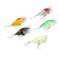 Miniatyrbillede 5 af 8: 5 stk kunstig fisk lokker naturtro simulerer cikade form fiske agn til udendørs fiskeri