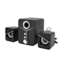 Miniatyrbillede 6 af 8: D‑221 Bluetooth-computerhøjttaler Deep Bass 2.1-kanals Mini Desktop-højttaler til bryllupsfest Sort
