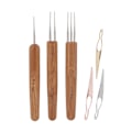 Pikkukuva 1 / 8: Dreadlock-koukkusetti Ammattimainen kannettava hiusten punonta ja dreadlock-koukku (0,5 mm koukku S Dreadlock-neula)