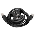 Miniatyrbillede 5 af 8: JK38h USB2.0 HUB AllInOne 3 porte Desktop rund form Ingen ekstern strømforsyning dockingstation