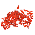 Miniatyrbilde 7 av 7: 100 stk oransje gulrotknapper 4 størrelser DIY søte treknapper for å sy jul med 2 hull rette