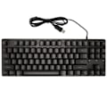 Pikkukuva 5 / 8: Langallinen peli-näppäimistö 87 näppäintä Ergonomisesti suunniteltu värillinen Taustavalaistu Design Työpöytä Kannettava tietokoneen lisävaruste Musta