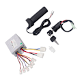 Miniatyrbillede 2 af 8: 24V 500W Controller Kit med Throttle Twist Grip Varmeafledning til Elektriske Cykler Trehjulede Cykler Elektriske Scootere