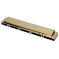 Miniatyrbillede 2 af 8: Harmonika Professionel Mundharmonika Diatonisk Harpe Begynder Blæseinstrumenter 24-Huls Polyfonisk (Golden C-Nøgle)