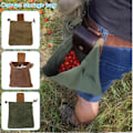 Miniatyrbillede 4 af 8: Læder og canvas Bushcraft taske Foldbar voksbehandlet canvas indvendig pose til vandreture